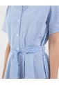 Vestido Para Mujer M/C Largo Color Azul Marca Ostu #40170341 de Ostu