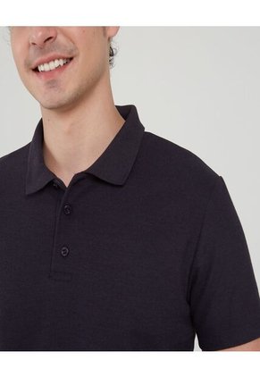 Polo Para Hombre Cuello Tejido Sin Bolsillo Color Azul  Marca Ostu #60110579