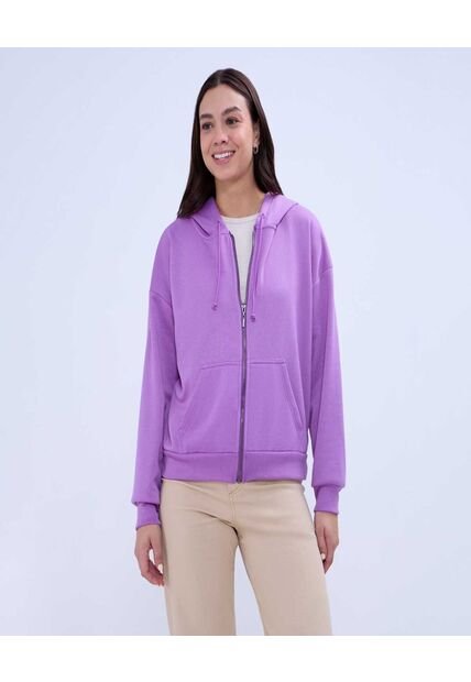 Buzo Para Mujer Zipper Color Purpura Marca Ostu #40060380