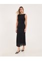 Vestido Para Mujer M/Sisa Medio Color Negro Marca Ostu #40170348 de Ostu