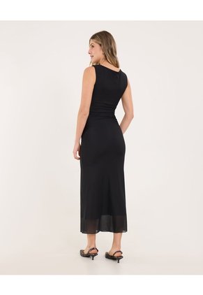 Vestido Para Mujer M/Sisa Medio Color Negro Marca Ostu #40170348