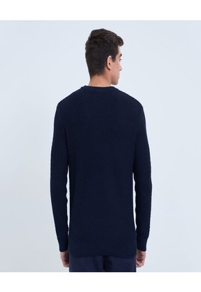 Saco Para Hombre Cuello Redondo Color Azul Marca Ostu #60330047