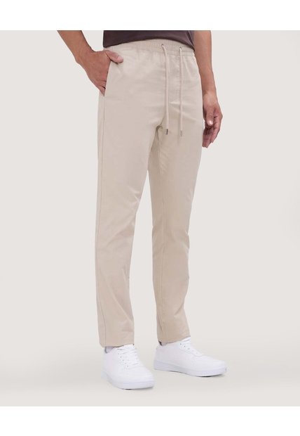 Pantalon Para Hombre Jogger Color Beige Marca Ostu #60070414