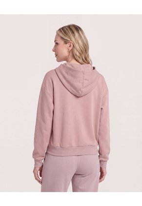 Hoodie Unicolor Para Mujer Piel Ostu