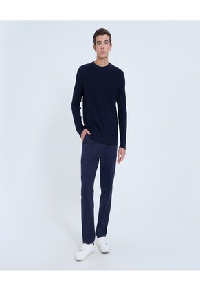 Saco Para Hombre Cuello Redondo Color Azul Marca Ostu #60330047