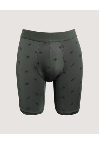 Boxer Medio Estampado  Para Hombre Verde Ostu Ostu