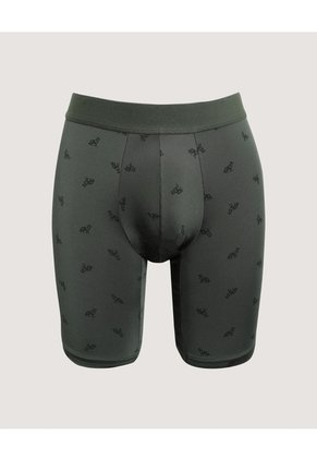 Boxer Medio Estampado Para Hombre Verde Ostu