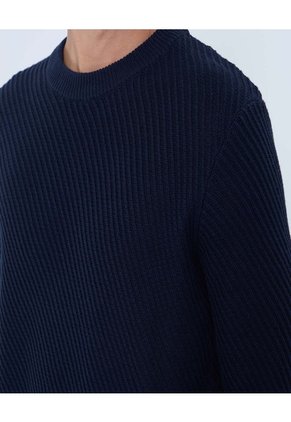 Saco Para Hombre Cuello Redondo Color Azul Marca Ostu #60330047