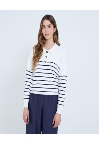 Saco Para Mujer Cuello Camisero Color Crema Marca Ostu #40330089 Ostu