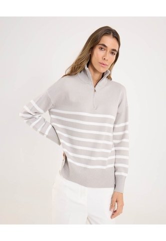Saco Para Mujer Cuello Alto O Cuello Tortuga Color Gris  Marca Ostu #40330081 Ostu
