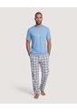 Pijama Con Rayas Clásicas  Para Hombre Gris Ostu de Ostu