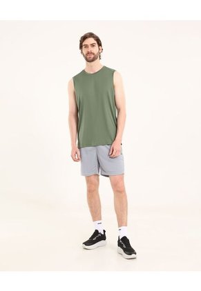 Bermuda Para Hombre Deportiva Medio Color Gris Claro Marca Ostu #60100412