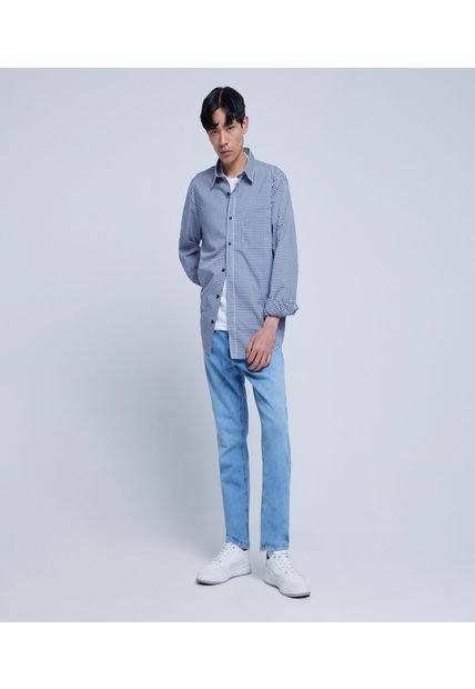 Jean Para Hombre Skinny Color Azul  Marca Ostu #60160303