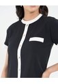 Camiseta Para Mujer Manga Corta Moda Color Negro Marca Ostu #40092597 de Ostu