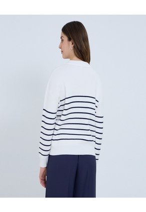 Saco Para Mujer Cuello Camisero Color Crema Marca Ostu #40330089