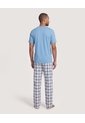 Pijama Con Rayas Clásicas  Para Hombre Gris Ostu de Ostu