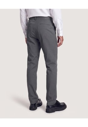 Pantalón Basico Chino  Para Hombre Gris Ostu