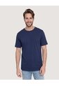 Camiseta Oversize Texturizada  Para Hombre Azul Ostu de Ostu