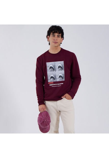 Buzo Para Hombre Cuello Redondo Color Vino Marca Ostu #60060312