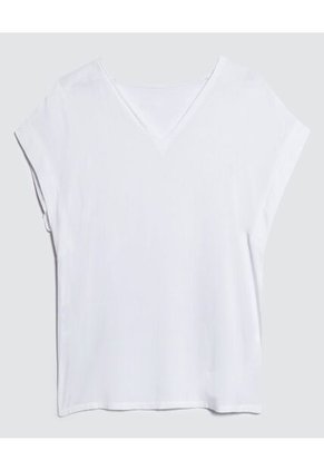 Blusa Para Mujer Manga Corta Color Crema Marca Ostu #40120772