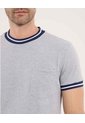 Camiseta Para Hombre Manga Corta Color Gris  Marca Ostu #60090902 de Ostu