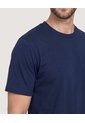 Camiseta Oversize Texturizada  Para Hombre Azul Ostu de Ostu