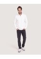 Buzo Half Zip  Para Hombre Crema Ostu de Ostu