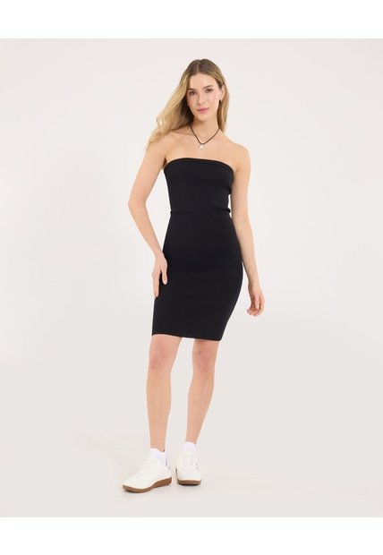 Vestido Para Mujer M/Sisa Medio Color Negro Marca Ostu #40170335