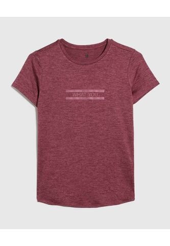 Camiseta Para Mujer Manga Corta Color Vino Marca Ostu #40092189 Ostu