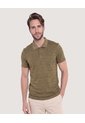 Polo Tricot Textura Premium  Para Hombre Verde Ostu de Ostu