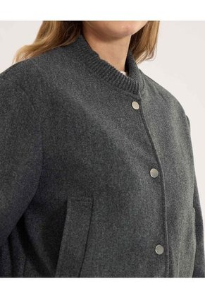 Chaqueta Para Mujer Bomber Color Gris Marca Ostu #40080221