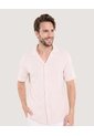 Camisa Resort Tejida Texturizada  Para Hombre Verde Ostu de Ostu