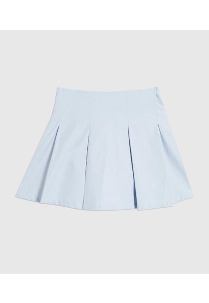 Falda Infantil Niña Corto Color Celeste Marca Ostu #90140024