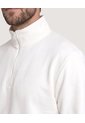Buzo Half Zip  Para Hombre Crema Ostu de Ostu