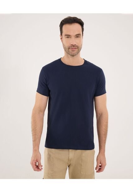 Camiseta Para Hombre Manga Corta Color Azul  Marca Ostu #60091580