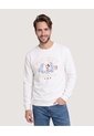 Buzo Mickey Track Club  Para Hombre Crema Ostu de Ostu