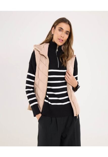 Chaleco Para Mujer  Color Café  Marca Ostu #40250012