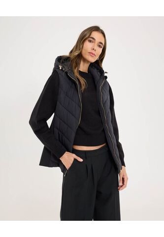 Chaleco Para Mujer  Color Negro Marca Ostu #40250012 Ostu