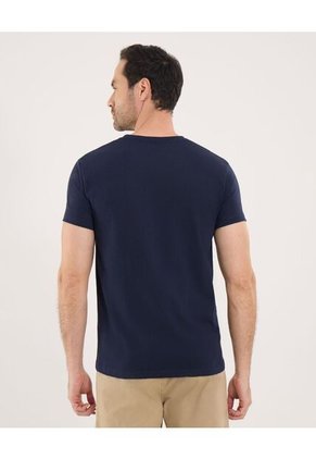 Camiseta Para Hombre Manga Corta Color Azul  Marca Ostu #60091580