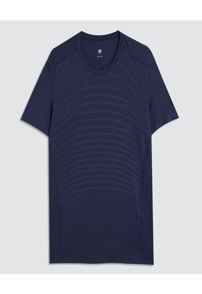 Camiseta Para Hombre Manga Corta Color Azul Oscuro Marca Ostu #60091509