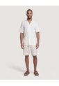 Camisa Resort Acanalada  Para Hombre Crema Ostu de Ostu