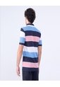 Polo Cuello Tejido A Rayas  Para Hombre Azul Ostu de Ostu