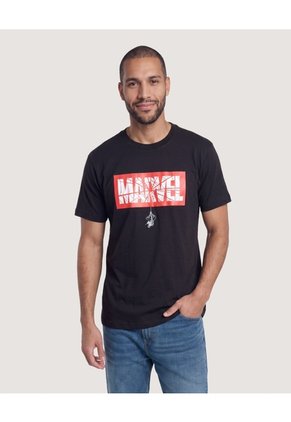 Camiseta Marvel Spider-Man Para Hombre Negro Ostu