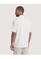 Camisa Resort Acanalada  Para Hombre Crema Ostu de Ostu