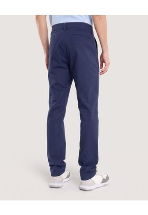 Pantalón Basico Chino  Para Hombre Azul Ostu
