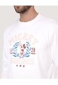Buzo Mickey Track Club  Para Hombre Crema Ostu de Ostu