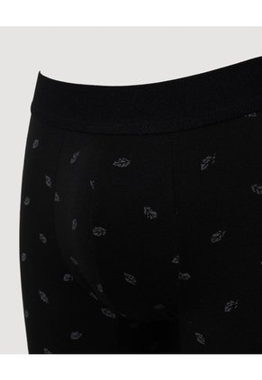 Boxer Medio Estampado Para Hombre Negro Ostu