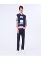Polo Cuello Tejido A Rayas  Para Hombre Azul Ostu de Ostu