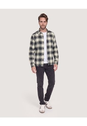 Camisa Leñadora Para Hombre Verde Ostu