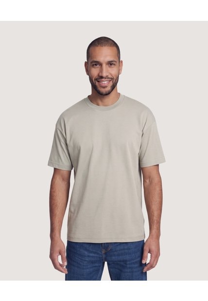 Camiseta Estampado Posterior  Para Hombre Verde Ostu
